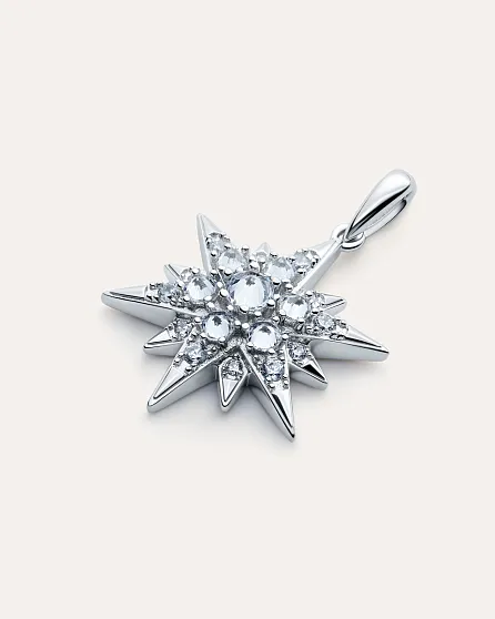 Silver pendant with Cubic Zirconia