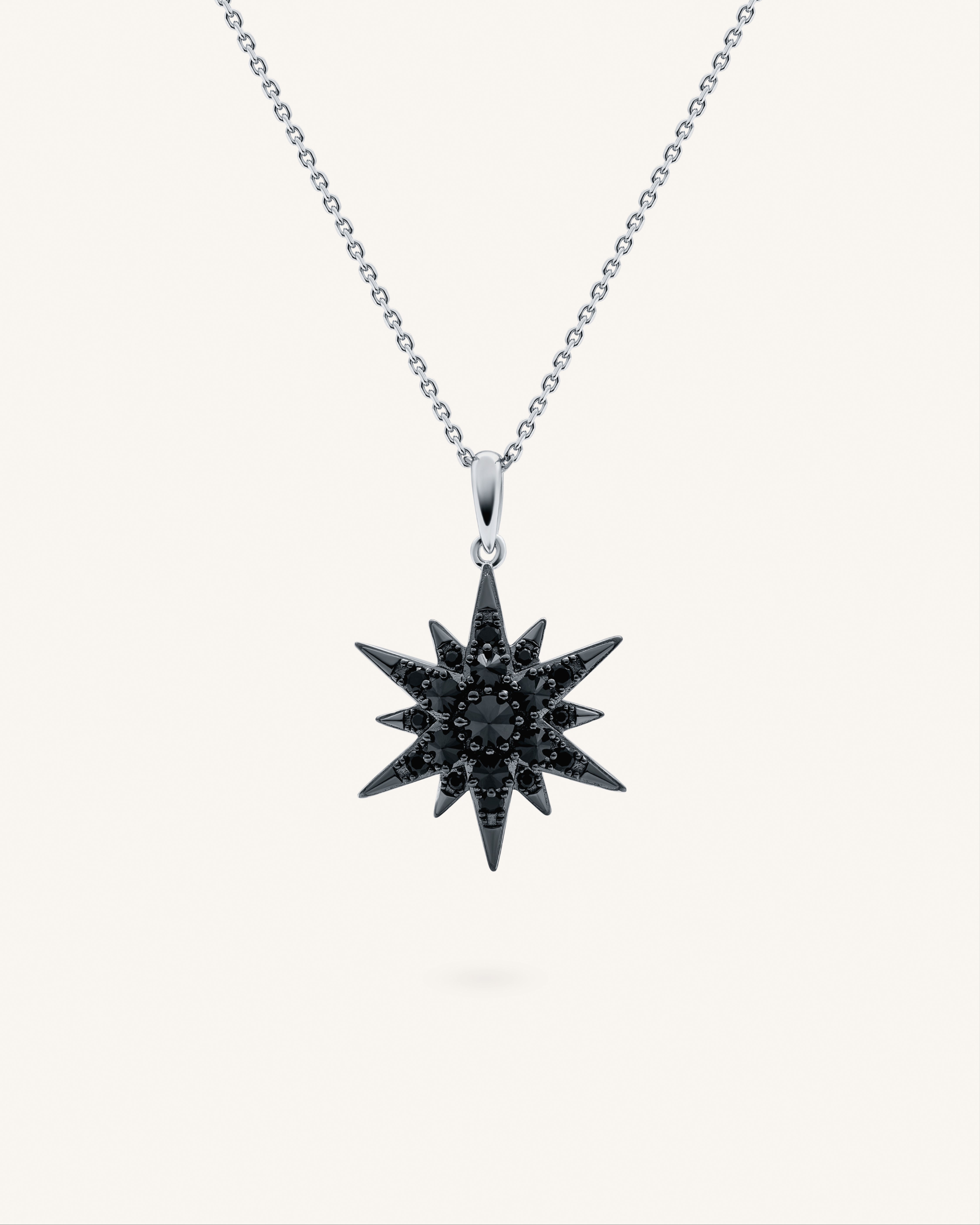 Silver pendant with Spinel