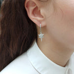 Silver earrings with Cubic Zirconia