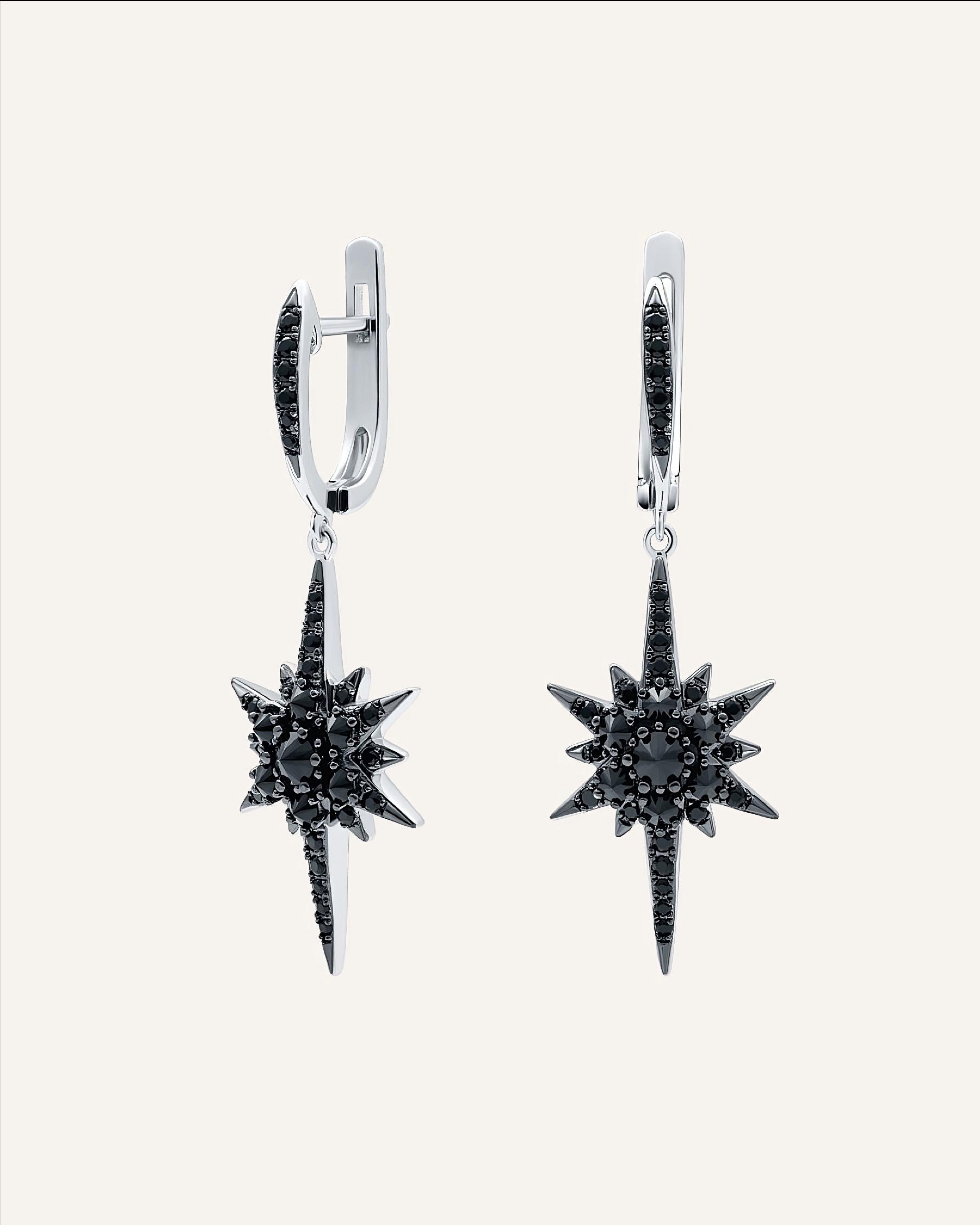 Silver earrings with Cubic Zirconia