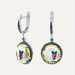 Silver earrings with Cubic Zirconia