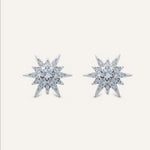 Silver earrings with Cubic Zirconia