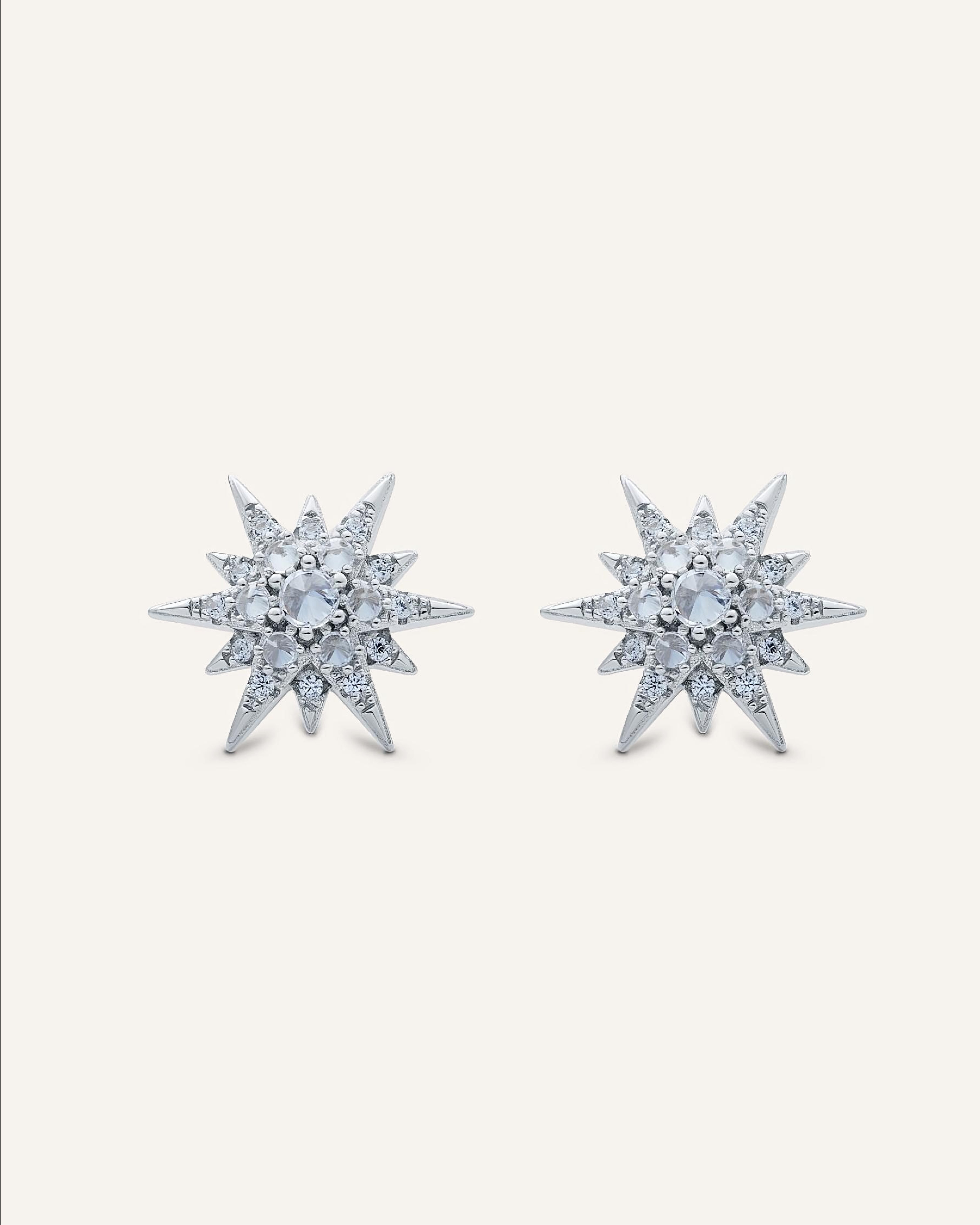 Silver earrings with Cubic Zirconia