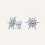 Silver earrings with Cubic Zirconia