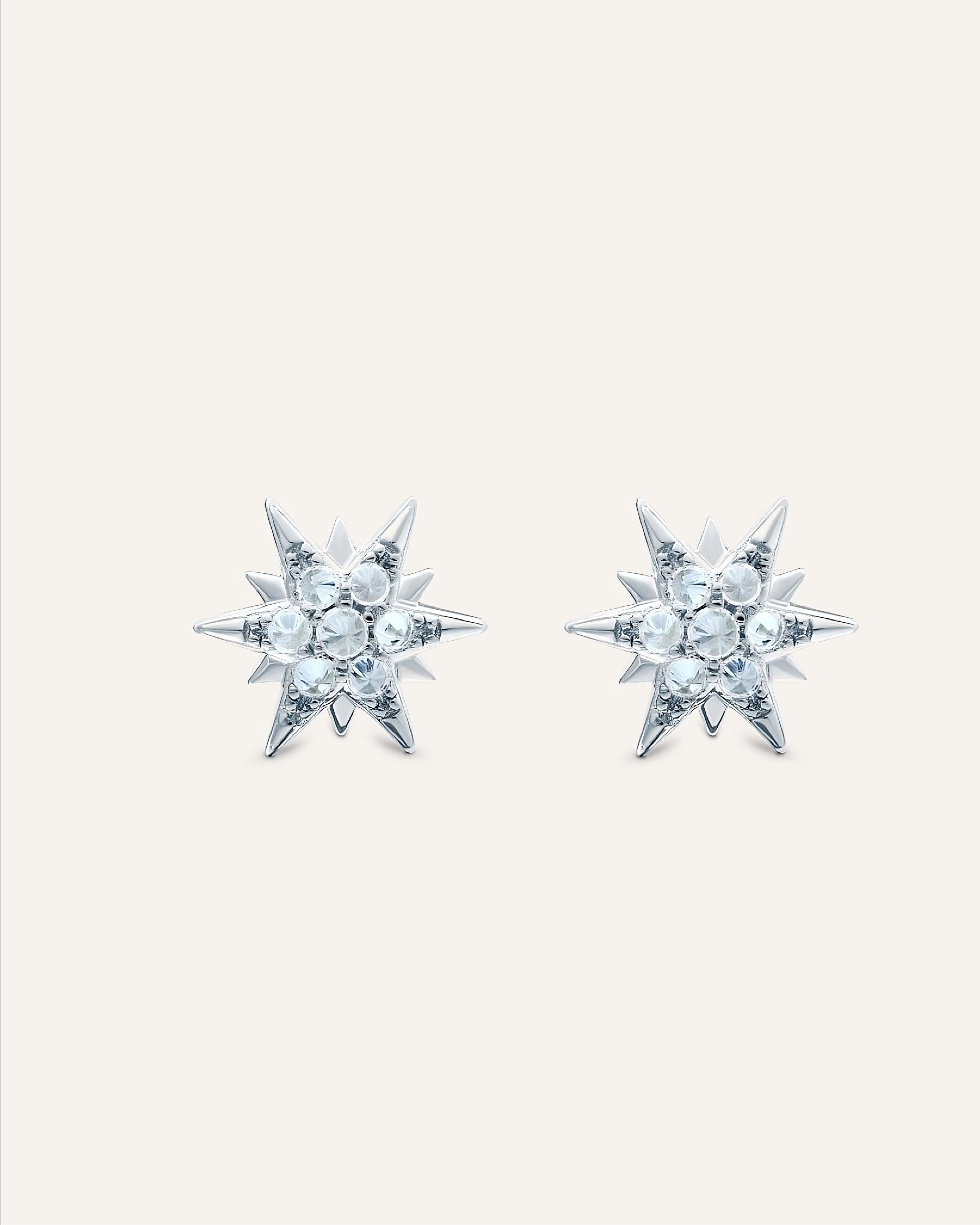 Silver earrings with Cubic Zirconia