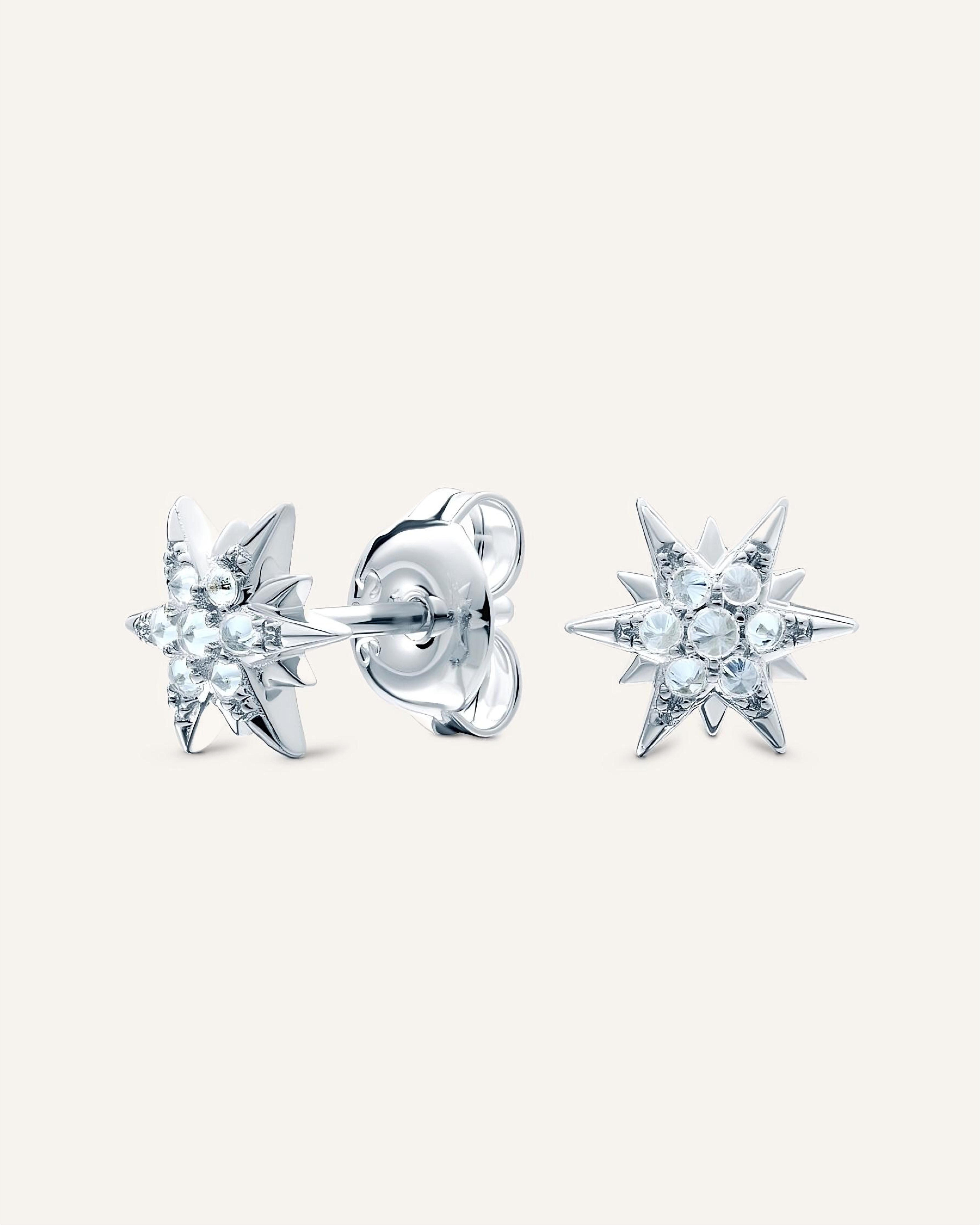 Silver earrings with Cubic Zirconia