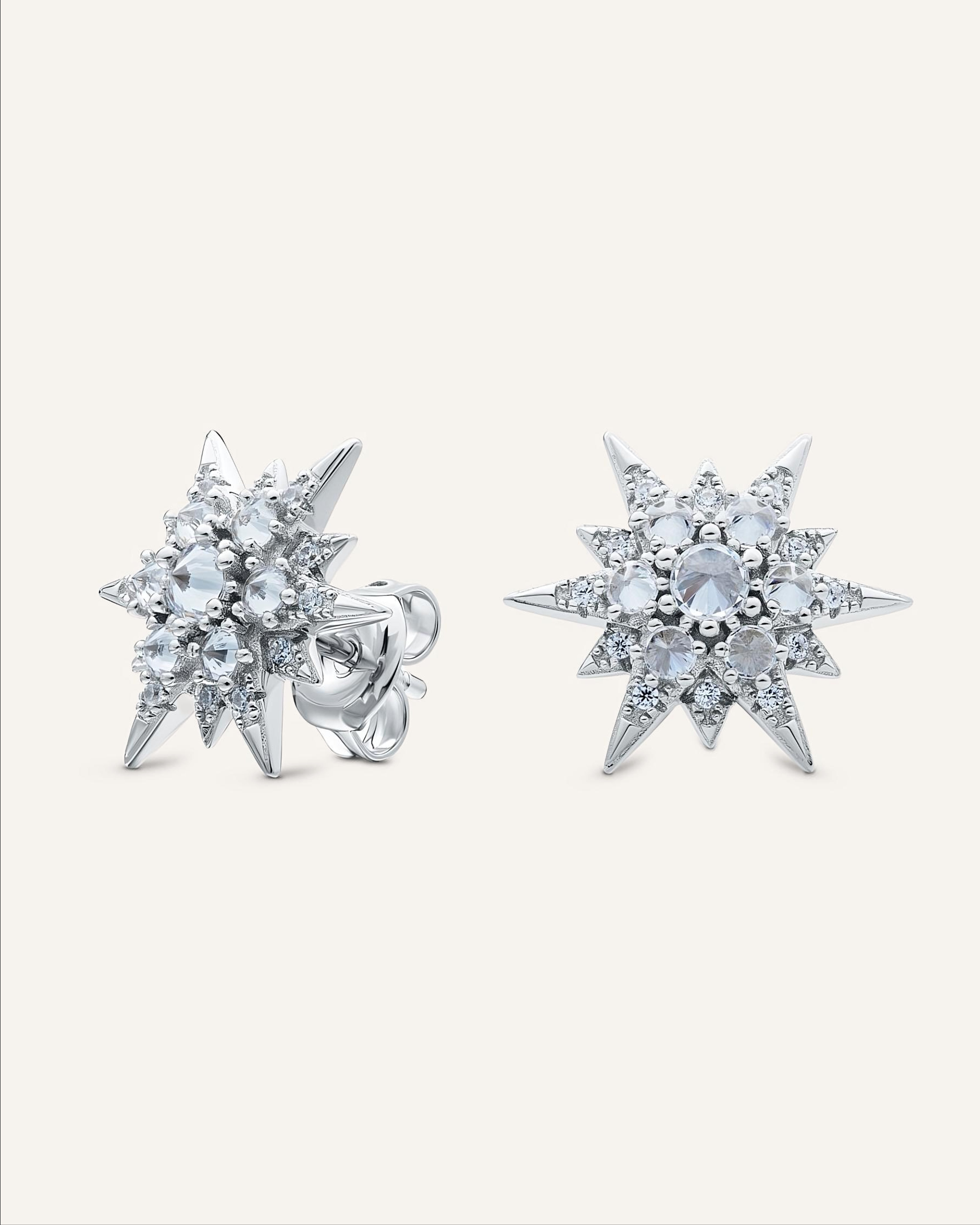 Silver earrings with Cubic Zirconia