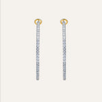 14KT Gold Plated earrings with Cubic Zirconia