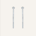 Silver earrings with Cubic Zirconia