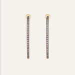 14KT Gold Plated earrings with Cubic Zirconia