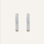 14KT Gold Plated earrings with Cubic Zirconia