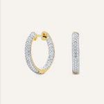 14KT Gold Plated earrings with Cubic Zirconia