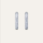 Silver earrings with Cubic Zirconia