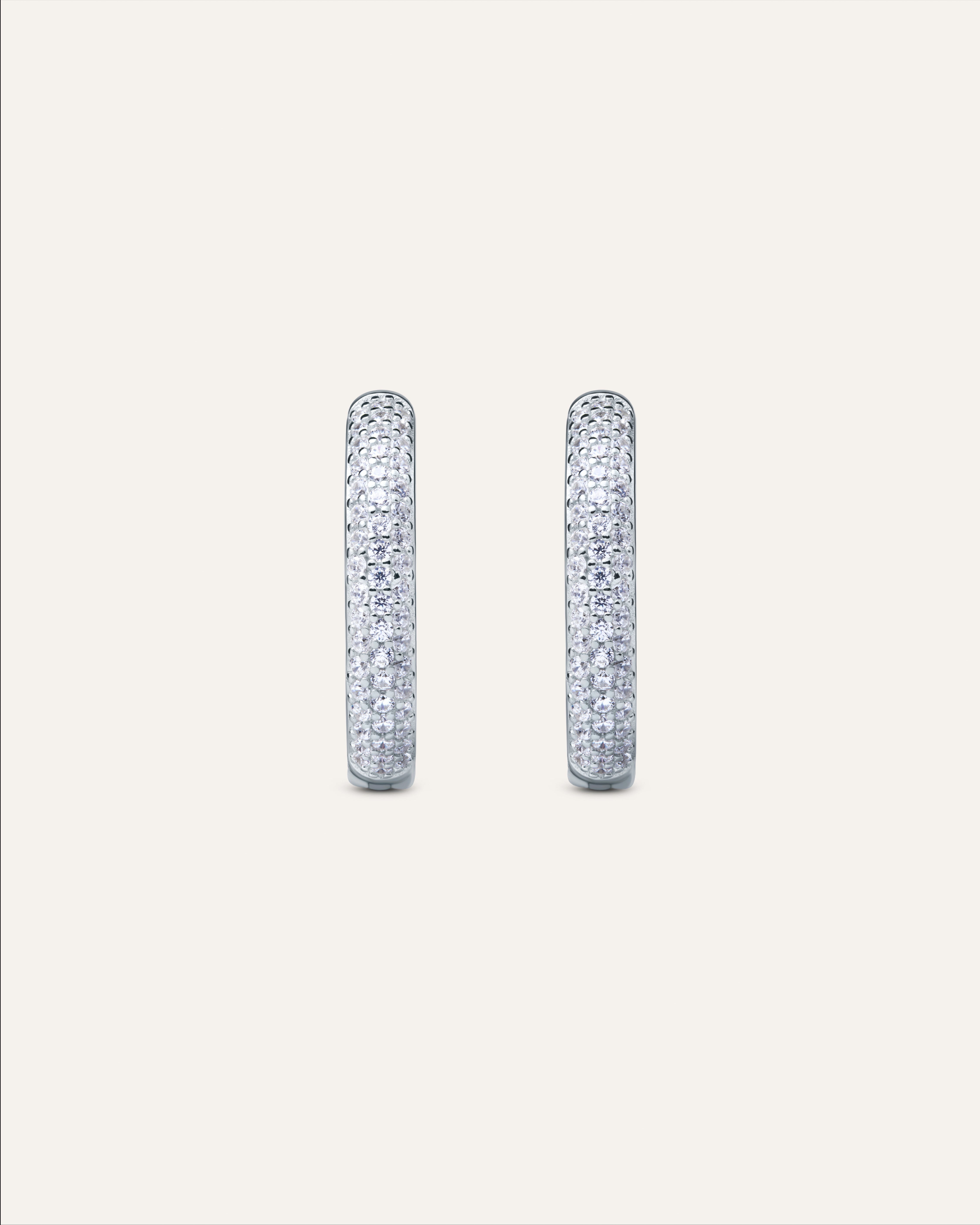 Silver earrings with Cubic Zirconia