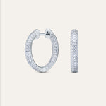 Silver earrings with Cubic Zirconia