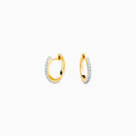 14KT Gold Plated earrings with Cubic Zirconia