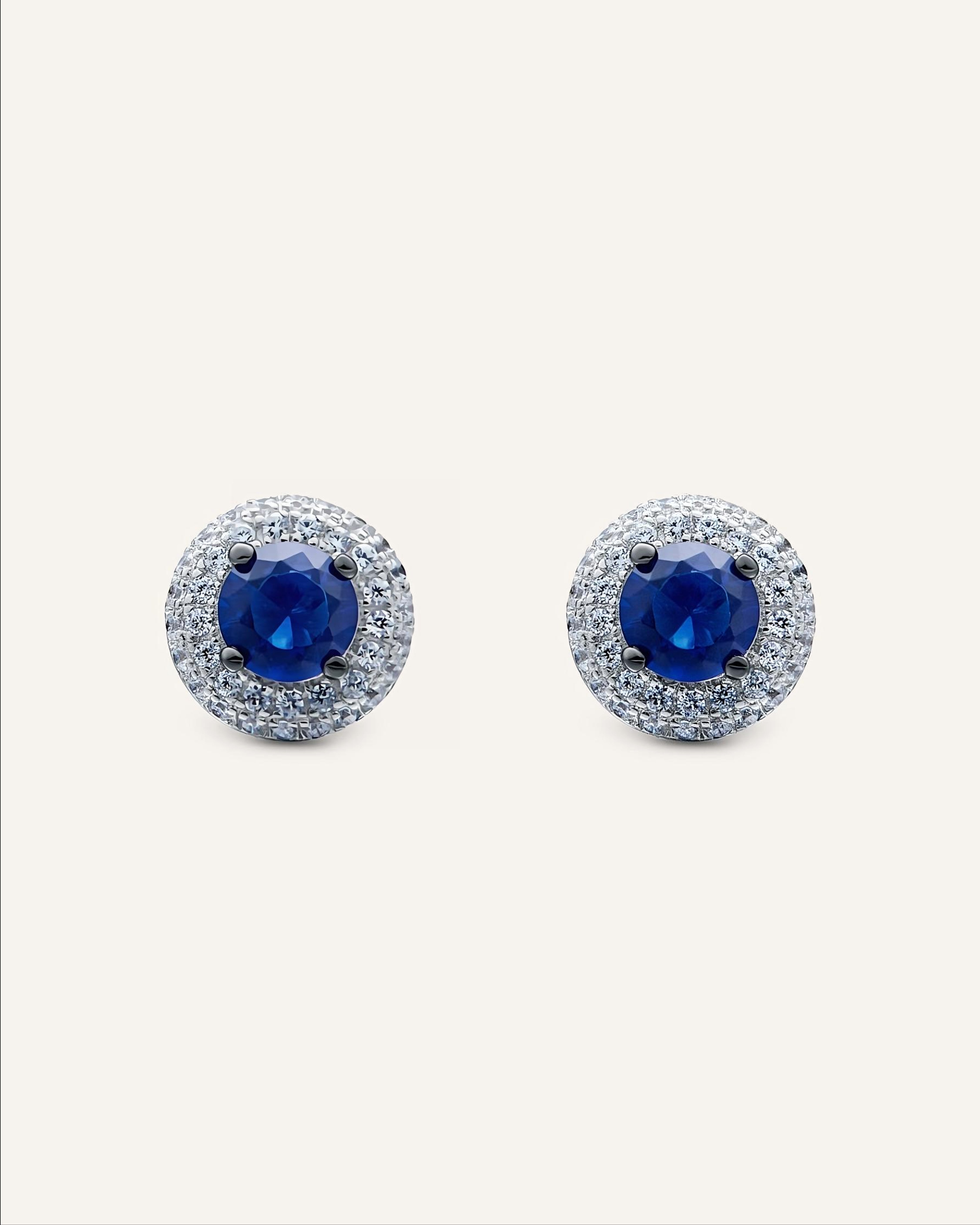 Silver earrings with Cubic Zirconia