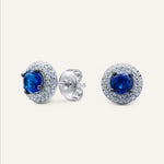 Silver earrings with Cubic Zirconia