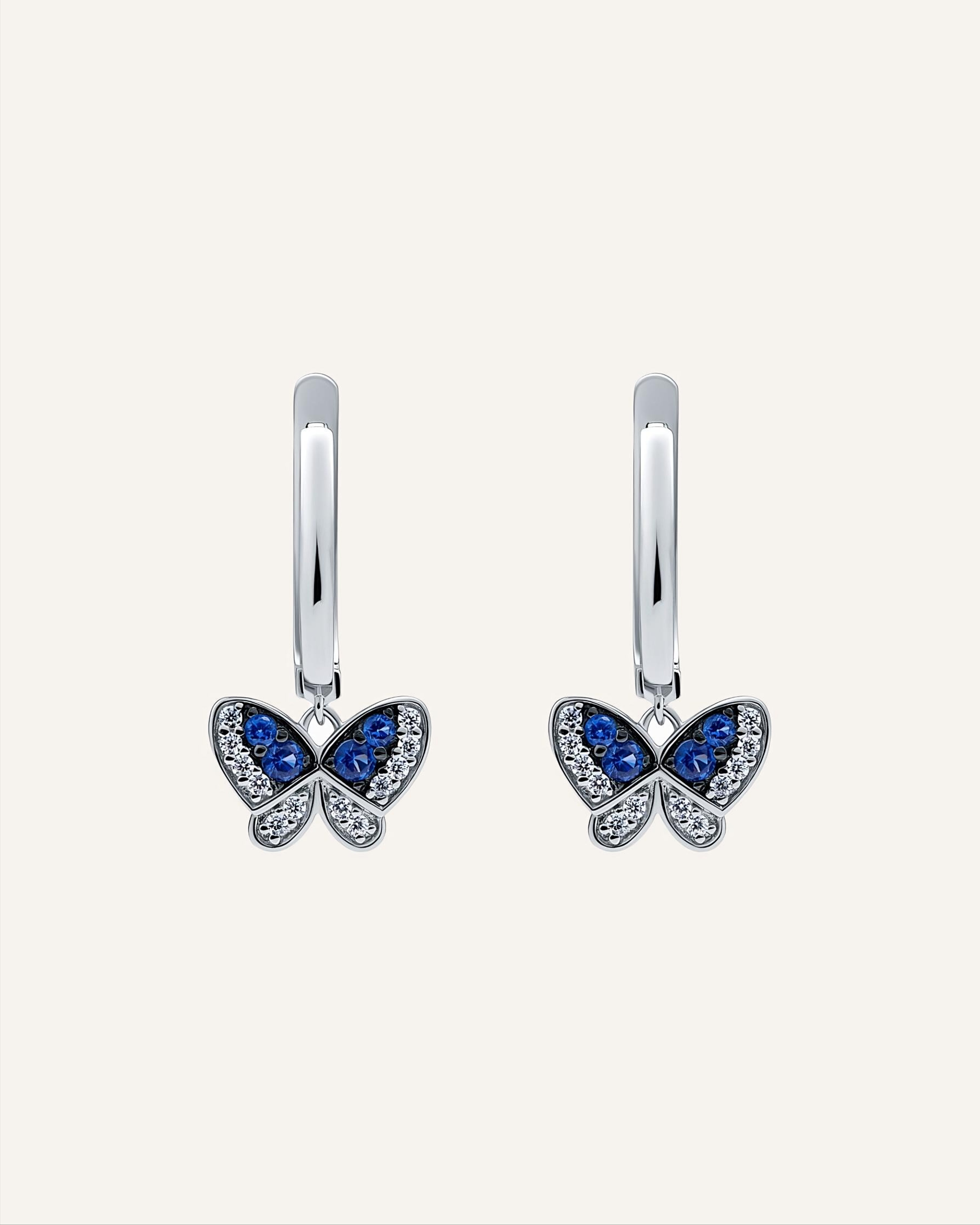 Silver earrings with Cubic Zirconia