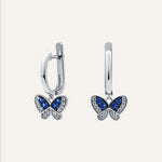 Silver earrings with Cubic Zirconia