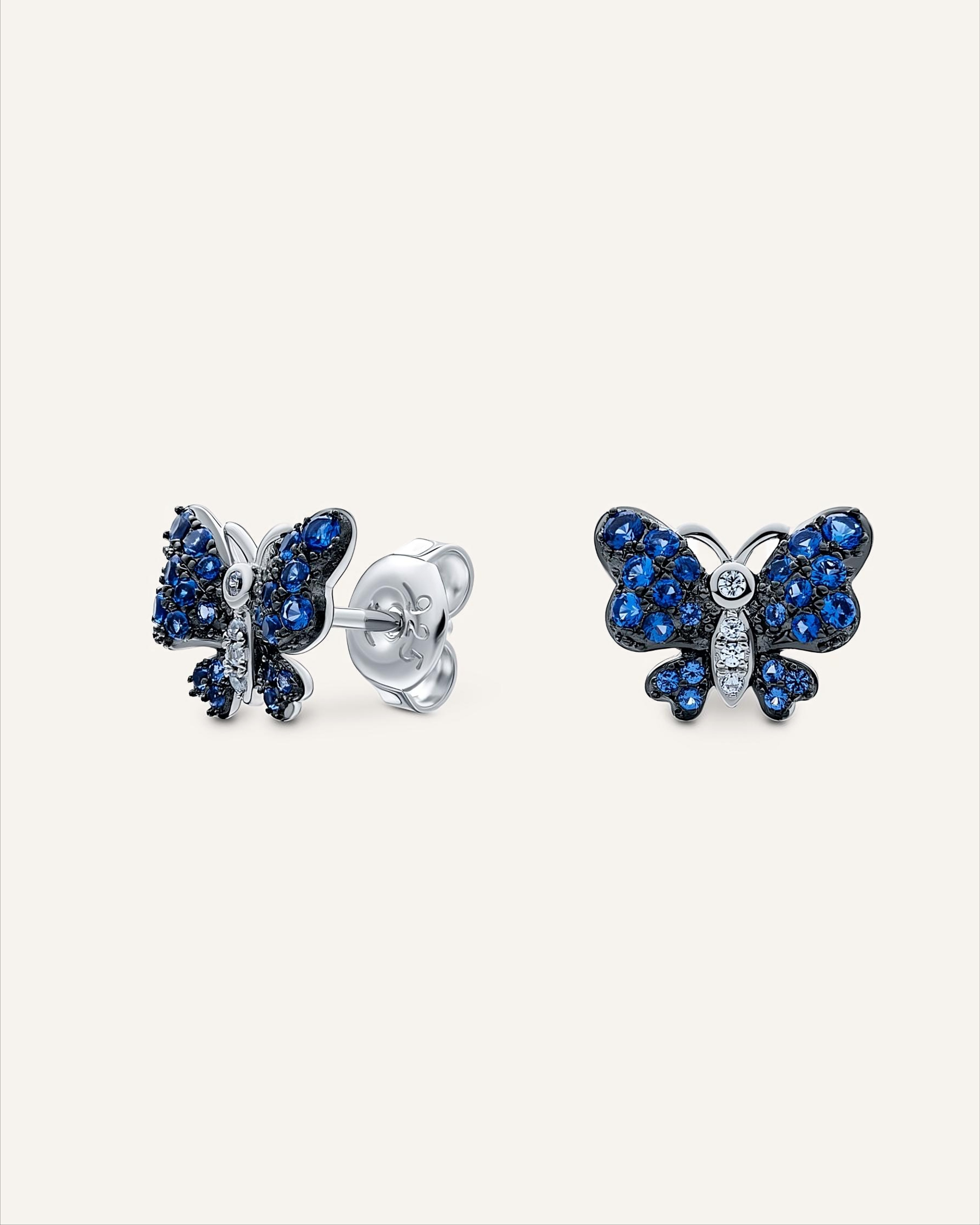 Silver earrings with Cubic Zirconia