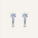 Silver earrings with Cubic Zirconia