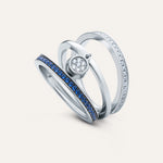 Silver ring with Cubic Zirconia