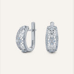 Silver earrings with Cubic Zirconia