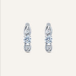 Silver earrings with Cubic Zirconia