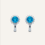 Silver earrings with Cubic Zirconia