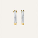 14KT Gold Plated earrings with Cubic Zirconia