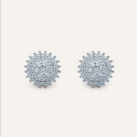 Silver earrings with Cubic Zirconia