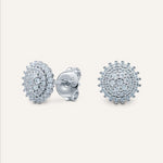 Silver earrings with Cubic Zirconia