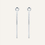 Silver earrings with Cubic Zirconia