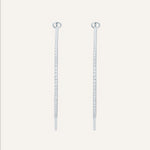 Silver earrings with Cubic Zirconia