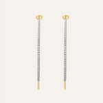 14KT Gold Plated earrings with Cubic Zirconia