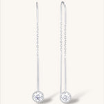 Silver earrings with Cubic Zirconia