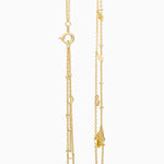 14KT Gold Plated necklace with Cubic Zirconia