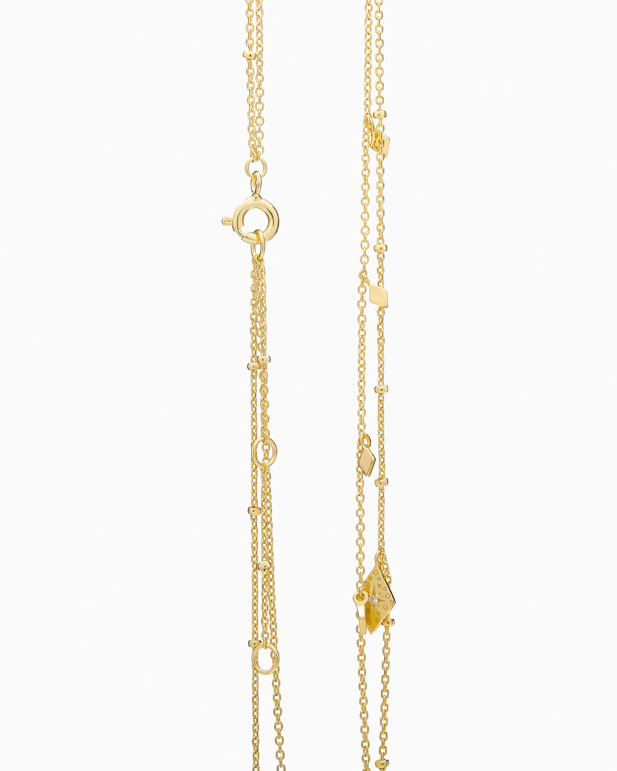 14KT Gold Plated necklace with Cubic Zirconia