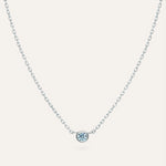 Silver necklace with Cubic Zirconia