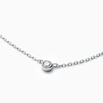 Silver necklace with Cubic Zirconia