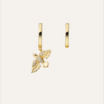 14KT Gold Plated earrings with Cubic Zirconia