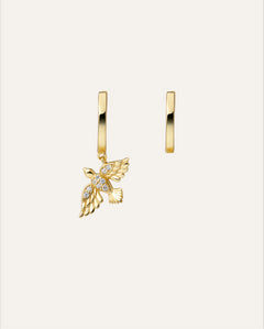 14KT Gold Plated earrings with Cubic Zirconia