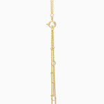 14KT Gold Plated necklace with Cubic Zirconia