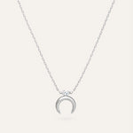 Silver necklace with Cubic Zirconia