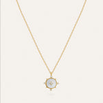 14KT Gold Plated necklace with Mother of Pearl