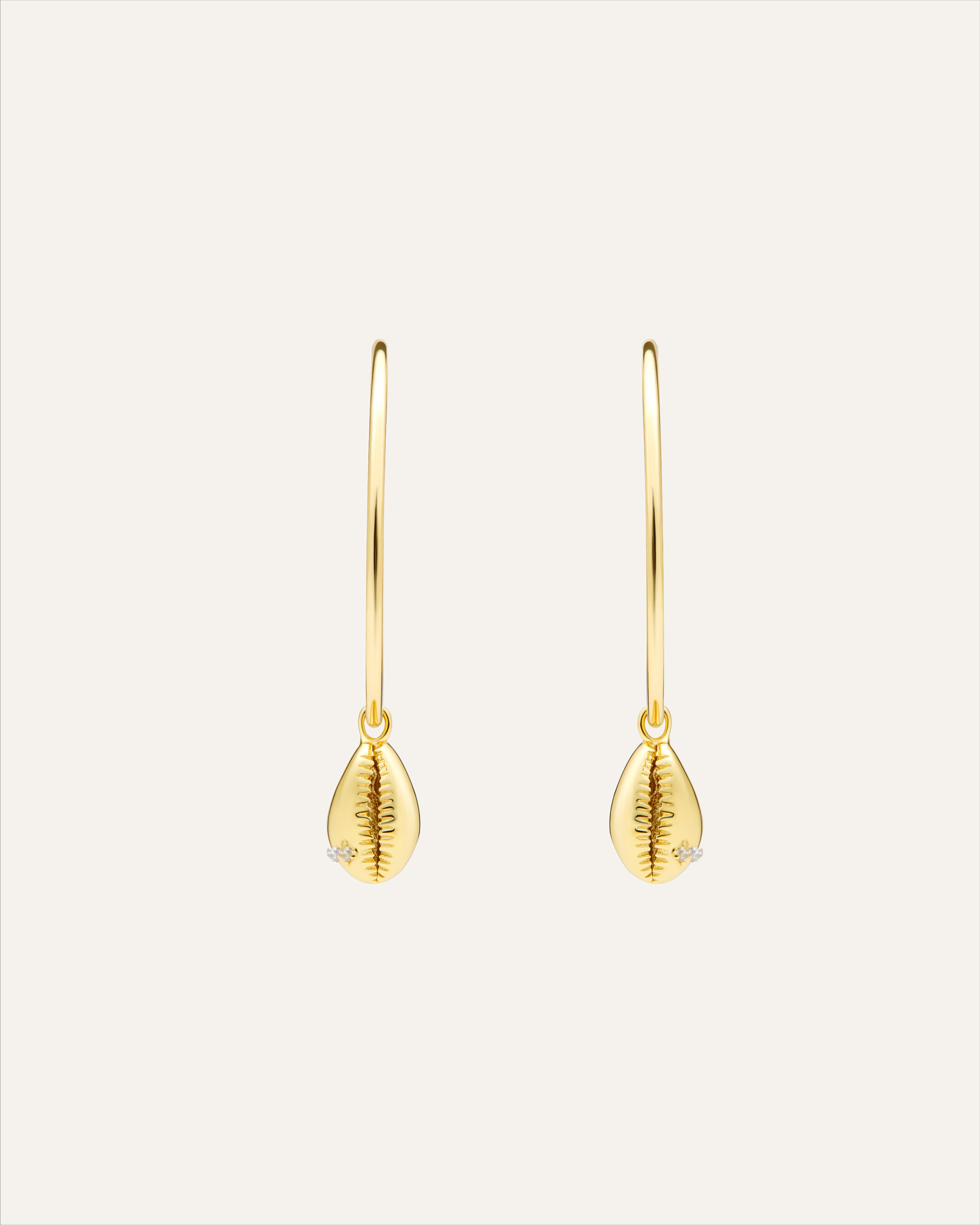 14KT Gold Plated earrings with Cubic Zirconia