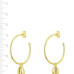 14KT Gold Plated earrings with Cubic Zirconia