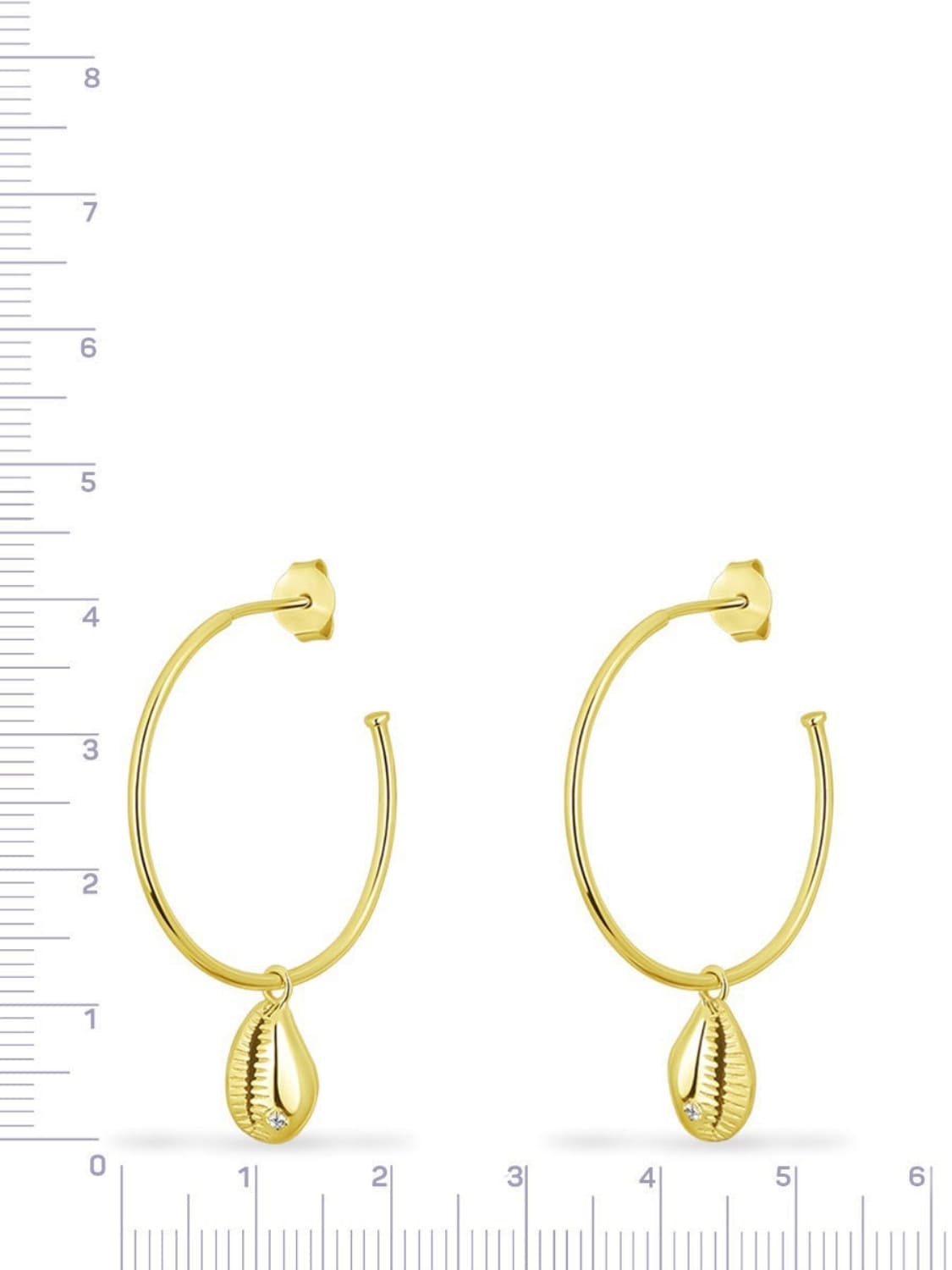 14KT Gold Plated earrings with Cubic Zirconia