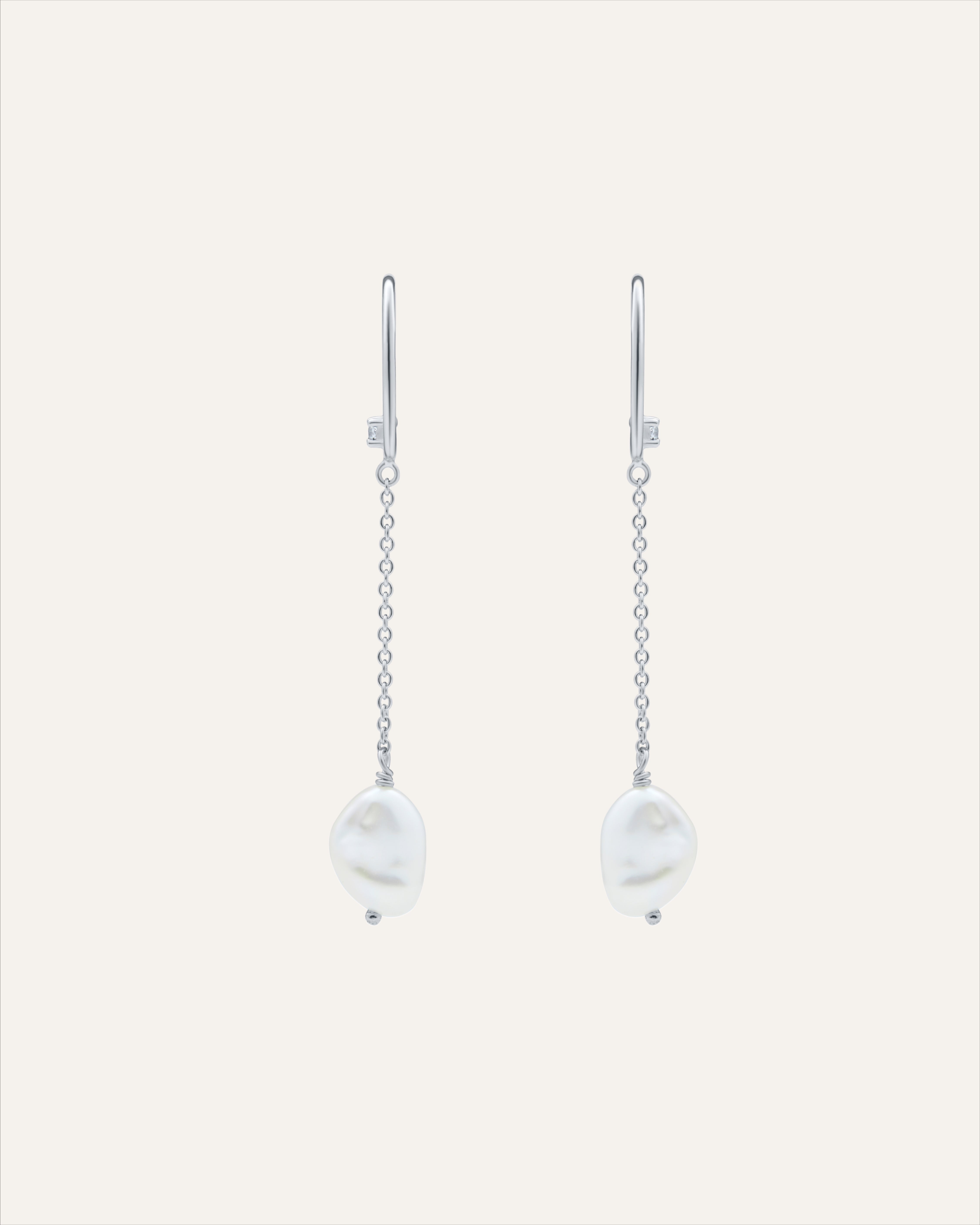 Silver earrings with Cubic Zirconia